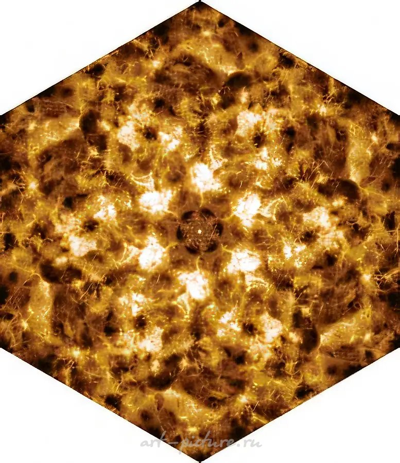 Хор (Серафим 4), 2001, мультимедиа, холст, scotchprint, 200x173 см