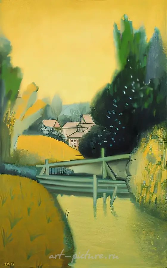 Золотой лесник, 1997, масло на холсте, 116x73