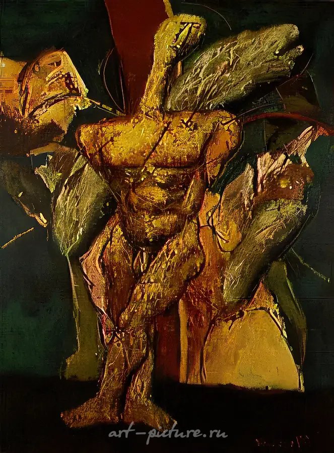 Страсти Иезекиля, 1990, холст, масло, 200х150