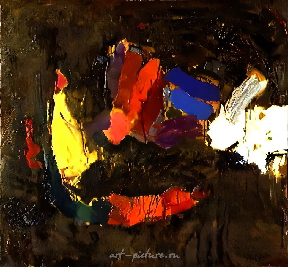 Живопись, 1991, холст, масло, акрил, 100x110