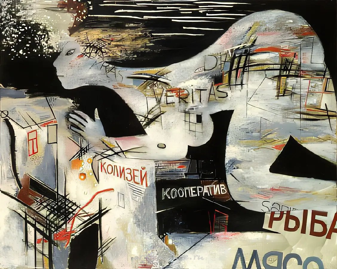 Маргарита, 1987, холст, масло, 160x200. Коллекция г-на Петера Людвига, Ахен, Германия