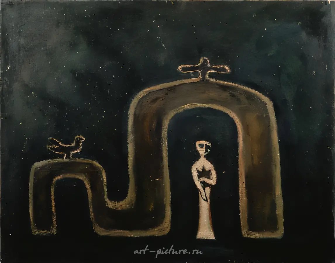 Композиция. , 1980, холст, масло, 70 х 90