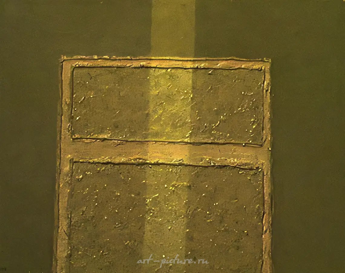 Интерьер, 1987, оргалит, масло, 70х90