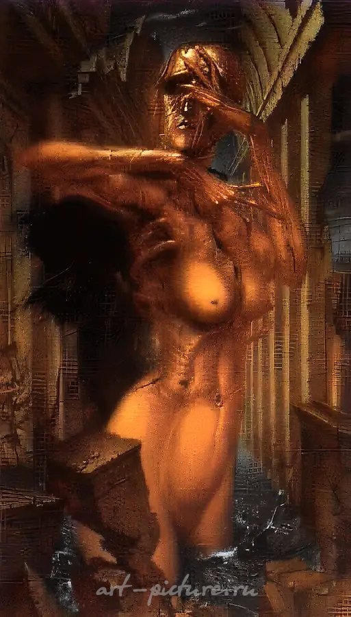 Вода, 1987, холст, масло, 116х65