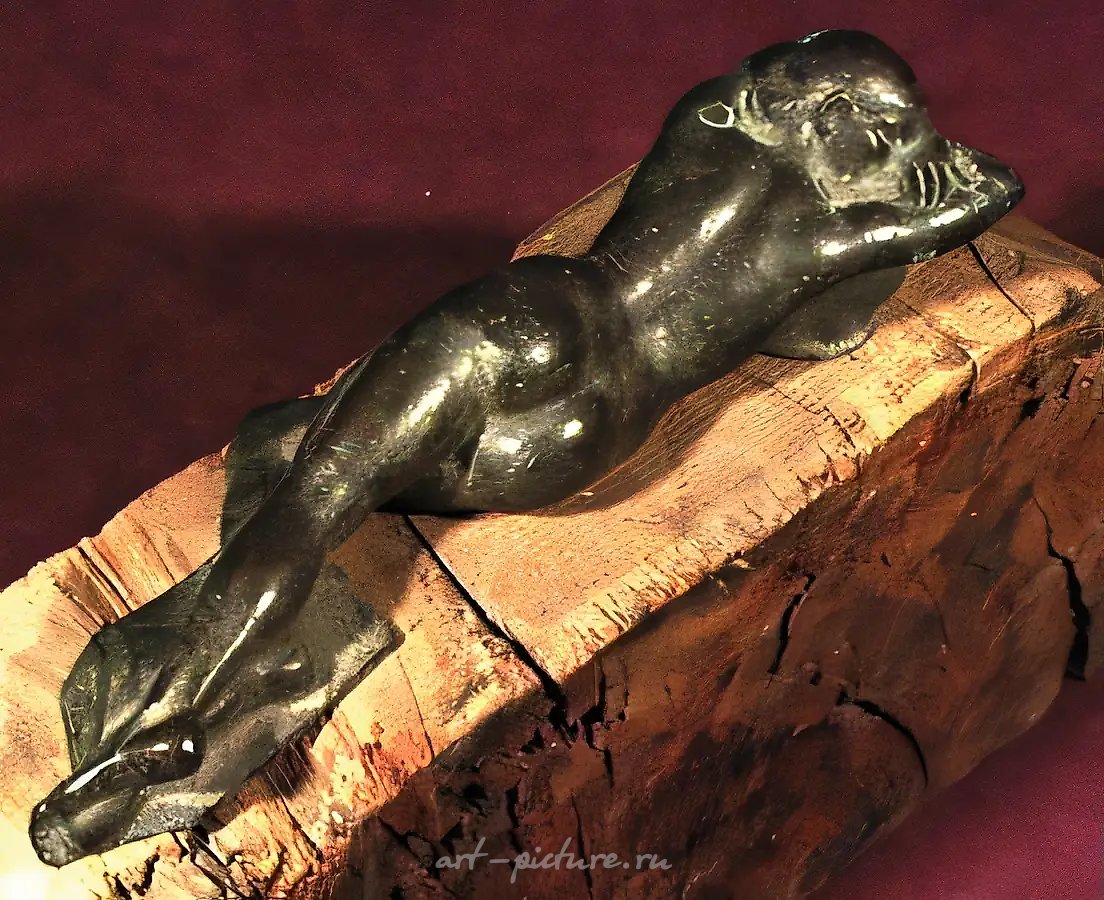 Сон в траве, 1984, бронза, 60х15х12 Собственность автора