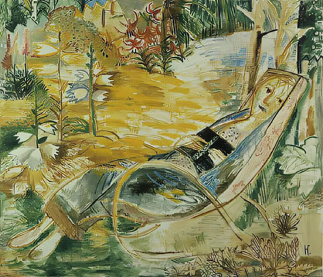 Моя сестра в кресле, 1990, холст, масло, 130x150