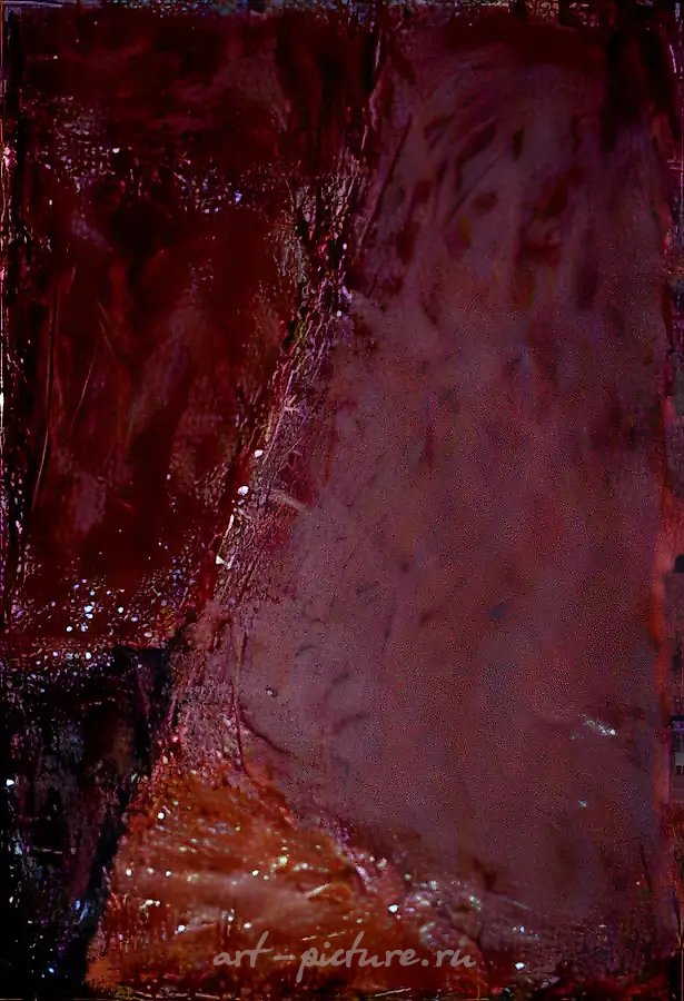 Солнечный свет над крышами, 1991, холст, масло, 50x35