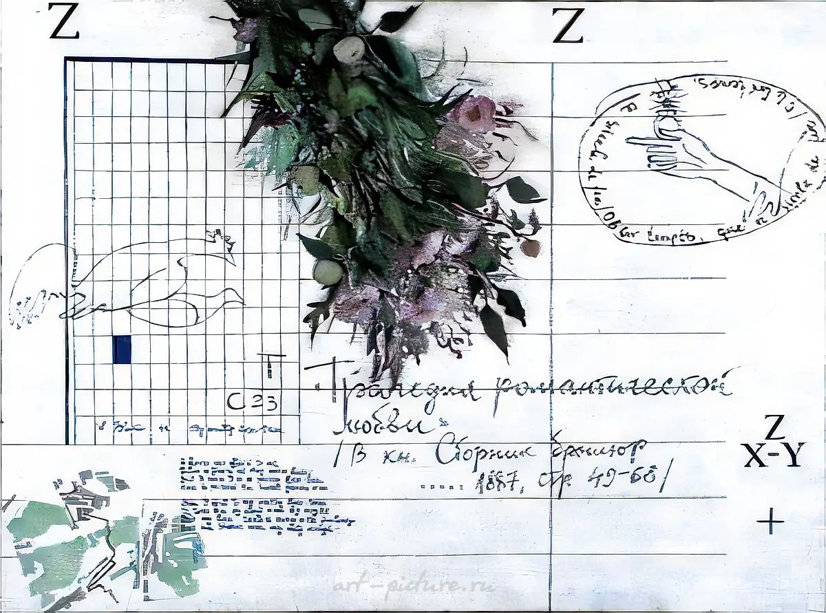 Трагедия романтической любви, 1992, холст, см. техника, 180х120