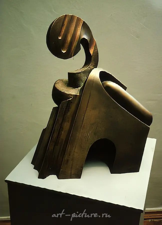 Архитектурный  портрет - l, 1987, бронза, 46х45х43 Собственность автора