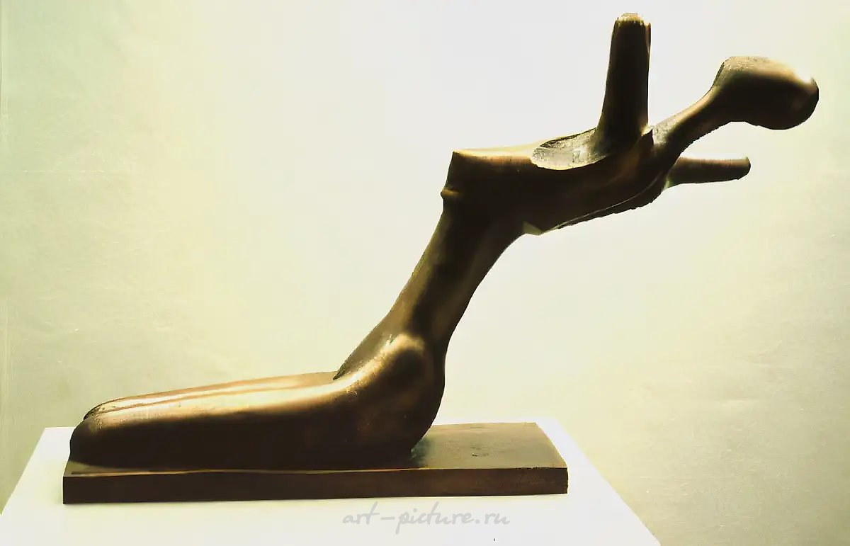 Волна, 1987, бронза, 33х54х16 Собственность автора