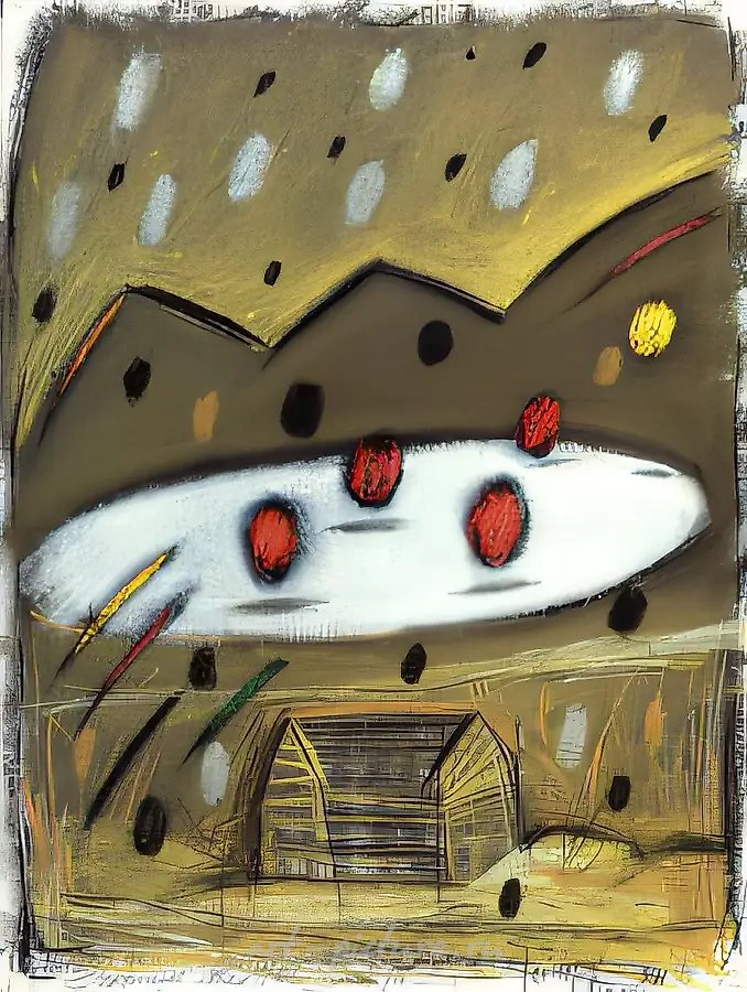 Серия "Эскапизм планет", N1, 1991, бумага, пастель, 48х36 Собственность галереи "Станбет". Москва.