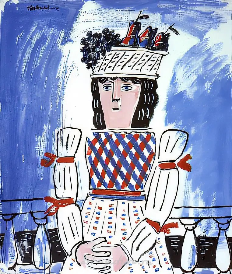У моря, 1991, холст, акрил, 118х100