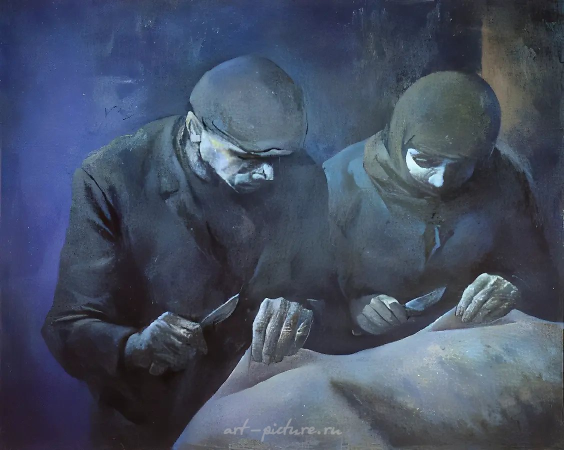 Тихий разговор, 1990, холст, масло, 120х150 Собственность галереи "СТАНБЕТ". Москва