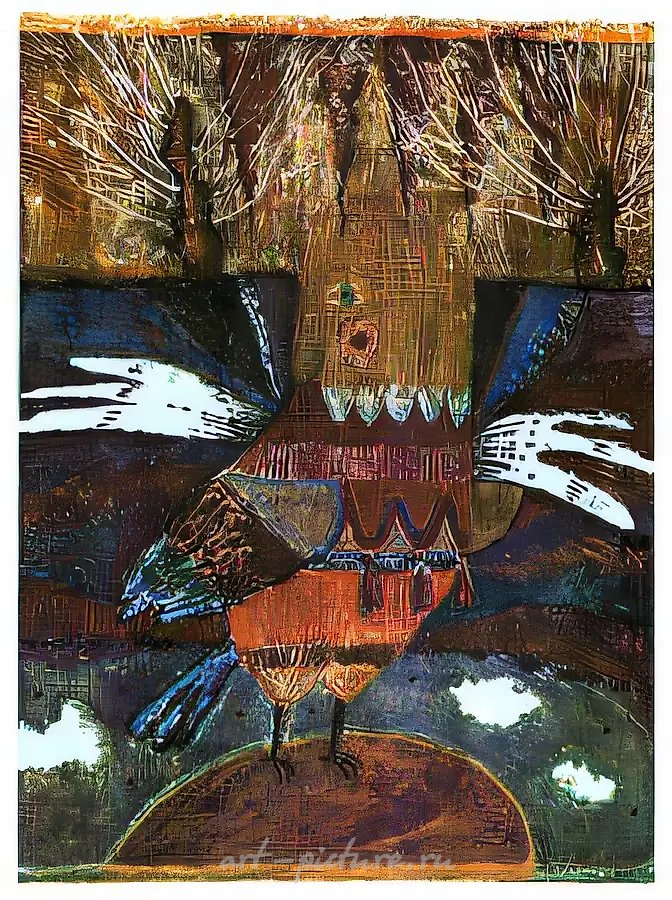 Образы античности. Лист 1, 1992, бумага, монотипия, 60x40. Собственность галереи «GALERIA NYSTROM», Финляндия, $1000