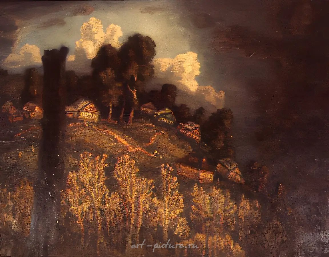 Предчувствие, 1988, холст, масло, 116х150 Собственность Министерства культуры  России