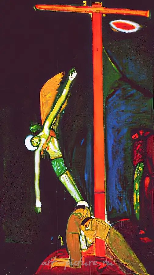 Снятие с креста, 1992, холст, масло, 235х114 Собственность галереи "Арта" $ 10000