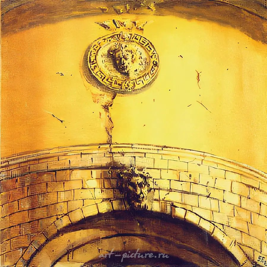 Квадрат 1, 1992, холст, масло, 100х100 Собственность "Инкомбанка"