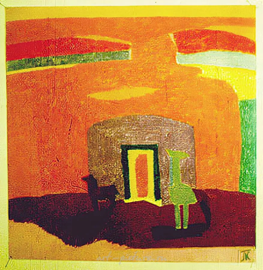 Ворота солнца, 1990, бумага, пастель, 62х59