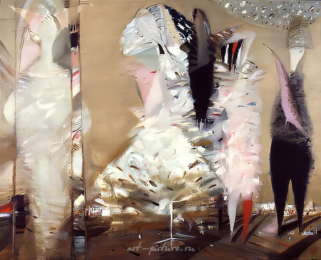 Новое платье, 1992, холст, масло, 80x100. Собственность галереи «Московская палитра»