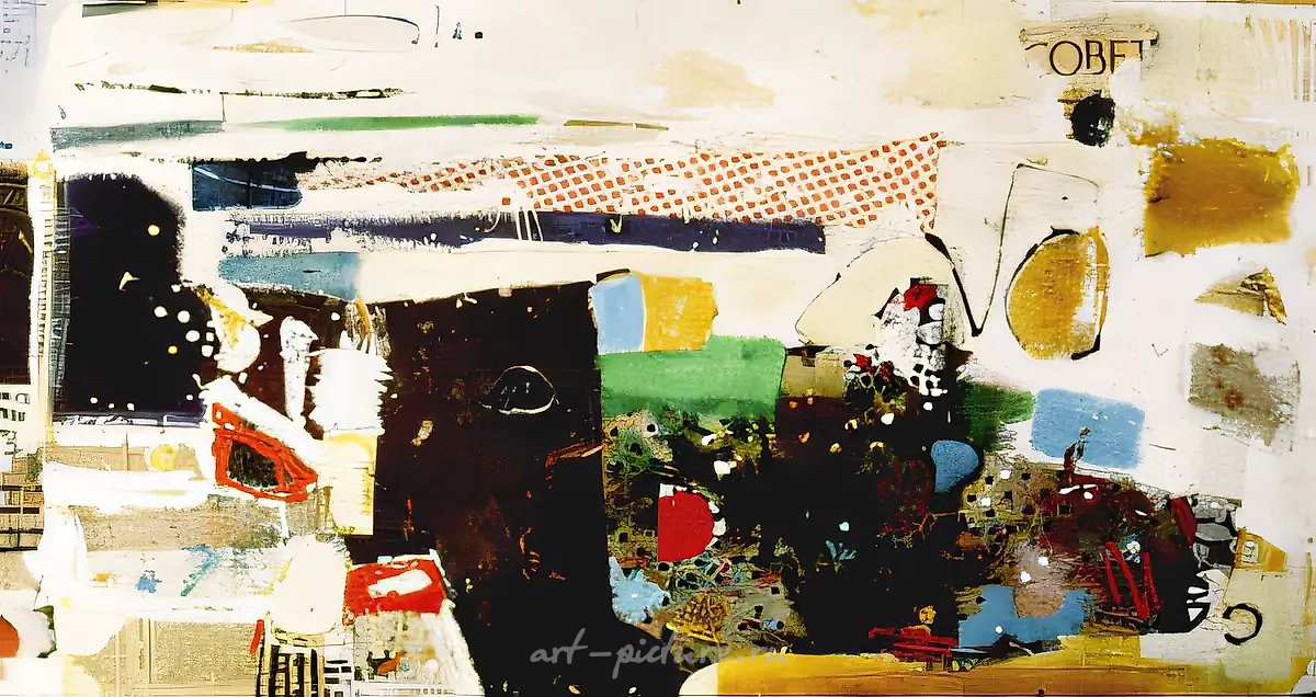 Фрагменты, 1990, см. техника, коллаж, 56х112 Собственность автора $ 1500