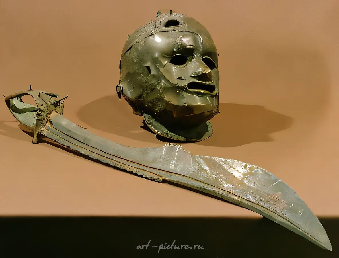 Набор для дуэли, 1987, бронза, сталь, H = 55 см, натуральная величина