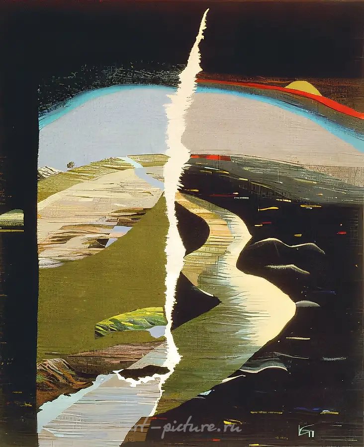 Место встречи, 1992, ручное ткачество, 154x130. Собственность Всероссийского музея декоративно-прикладного и народного искусства, Москва