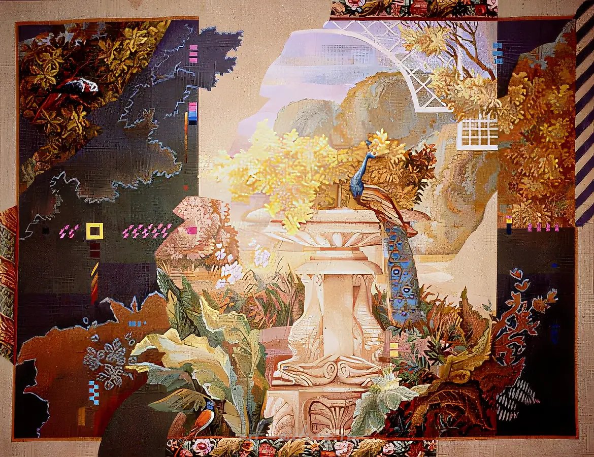 归来,1990年,挂毯,手工织造,260×320厘米,藏于俄罗斯文化部