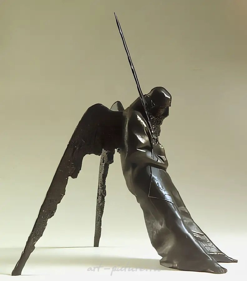 Уставший Танат, 1991, бронза, 36х25х30