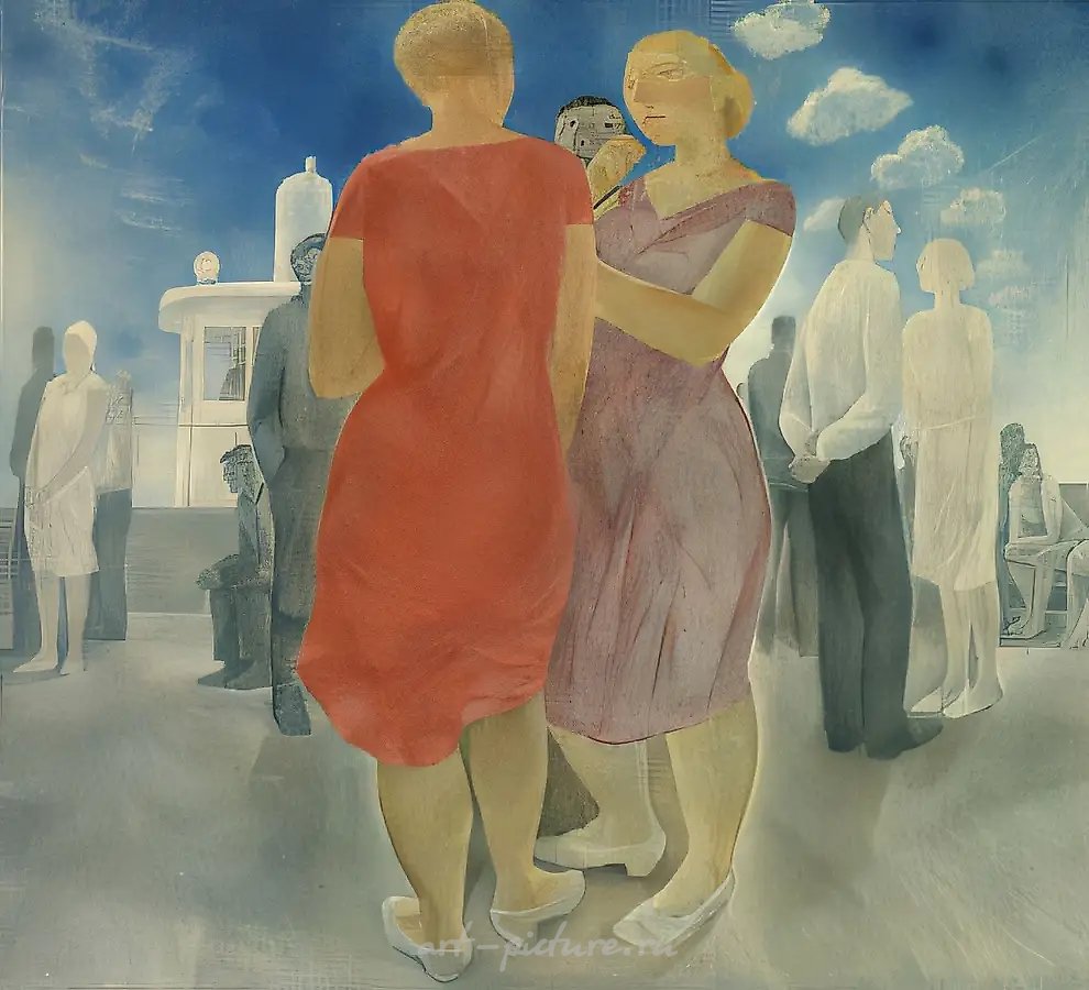 По Оке, 1967, холст, масло, 101x111