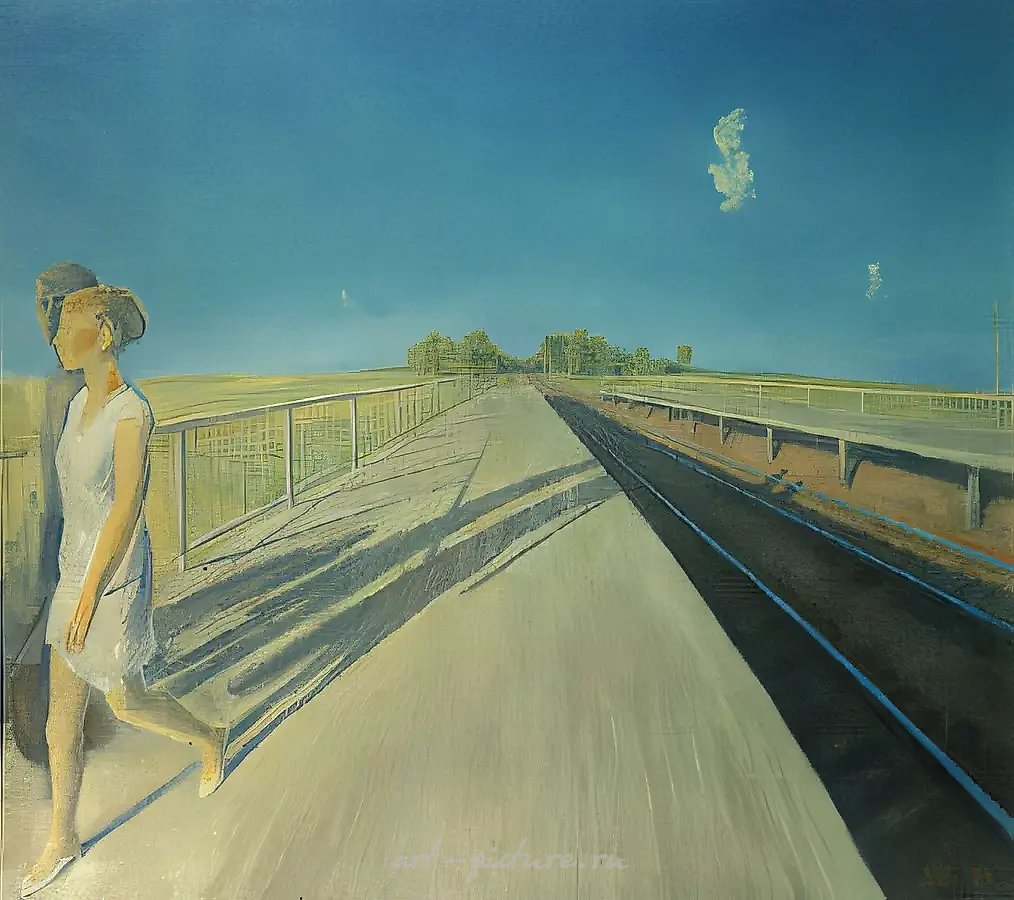 Затишье, 1973, холст, масло, 101x111