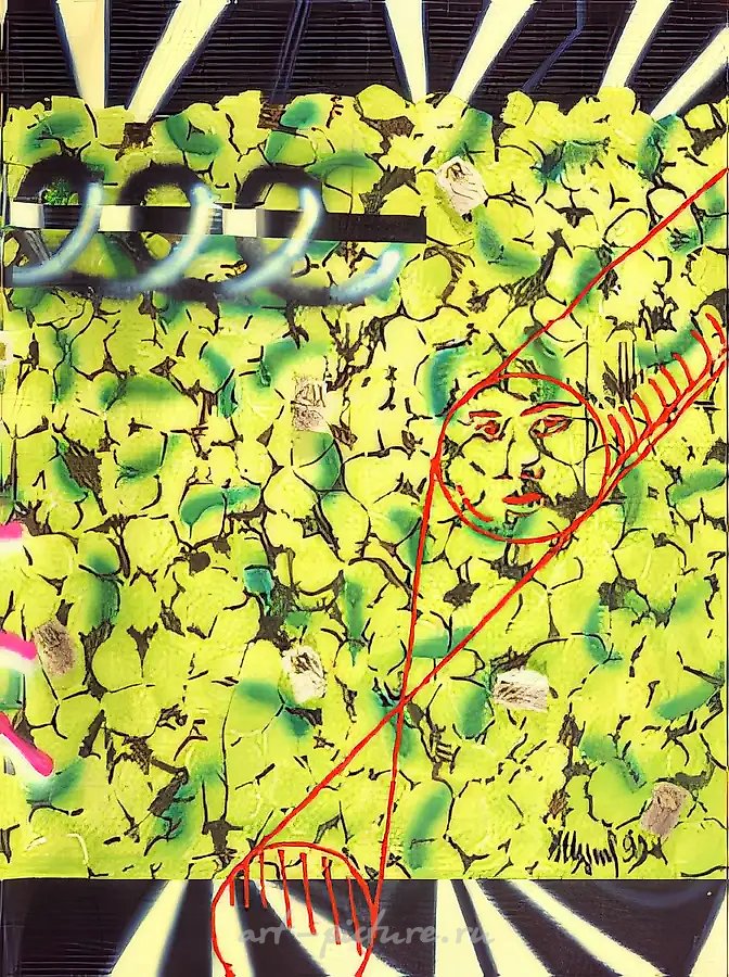 Заячья капуста (диптих), 1990, холст, см. техника, 200х150 Коллекция банка "Московия"