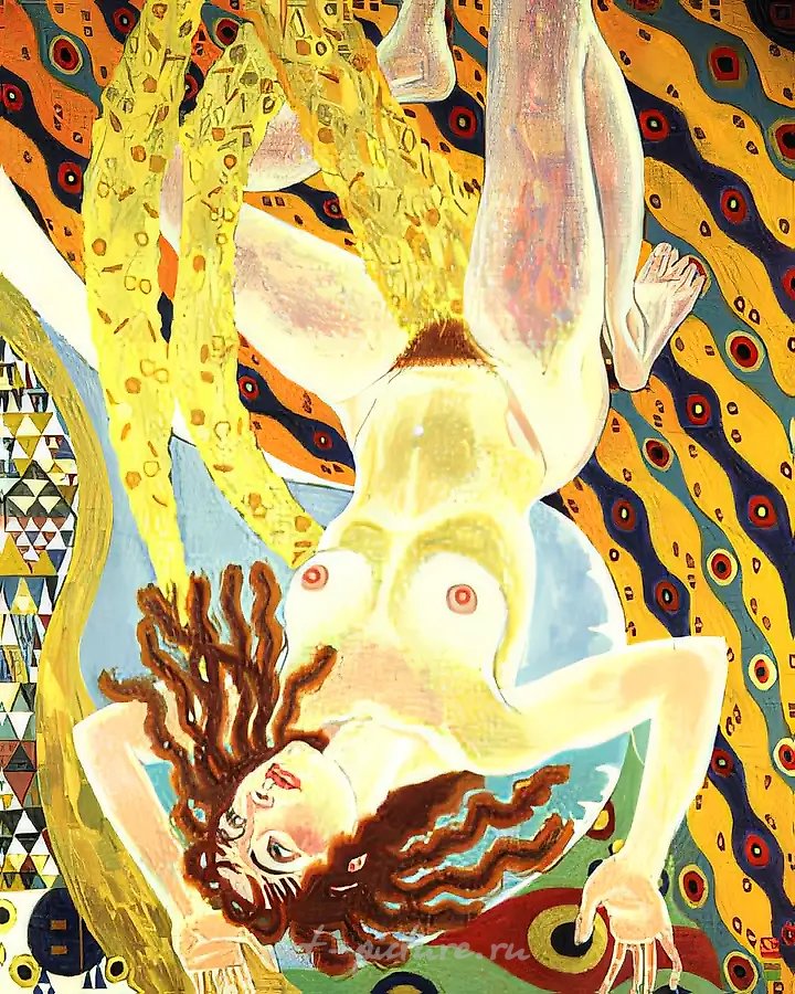 Даная, 1991, масло и золото на холсте, 100x80. Собственность автора