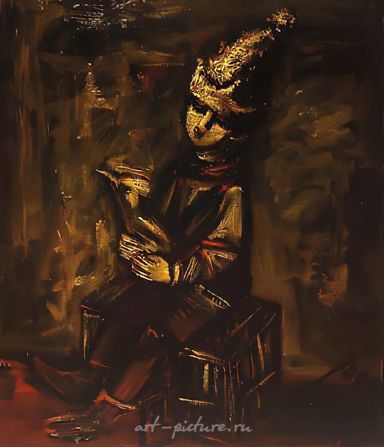 С птицей, 1989, холст, масло, 100x85. Собственность автора