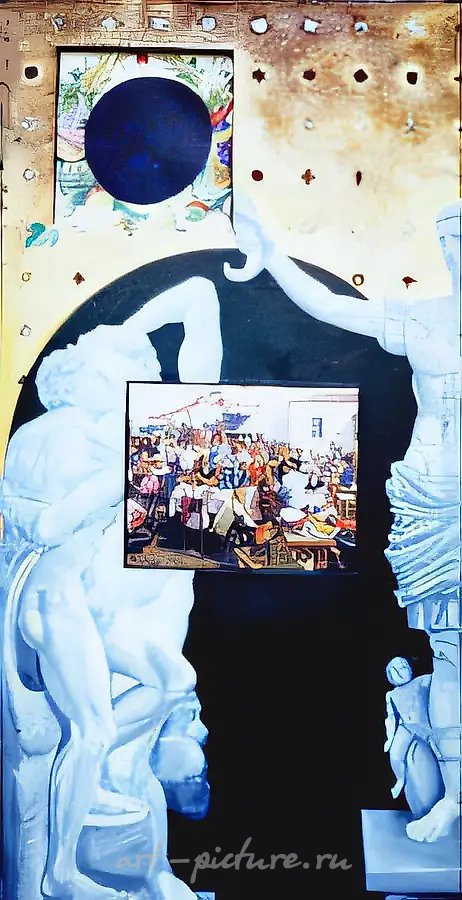 Рабы (триптих), 1990, зеркало, акрил, 180х90 Собственность автора