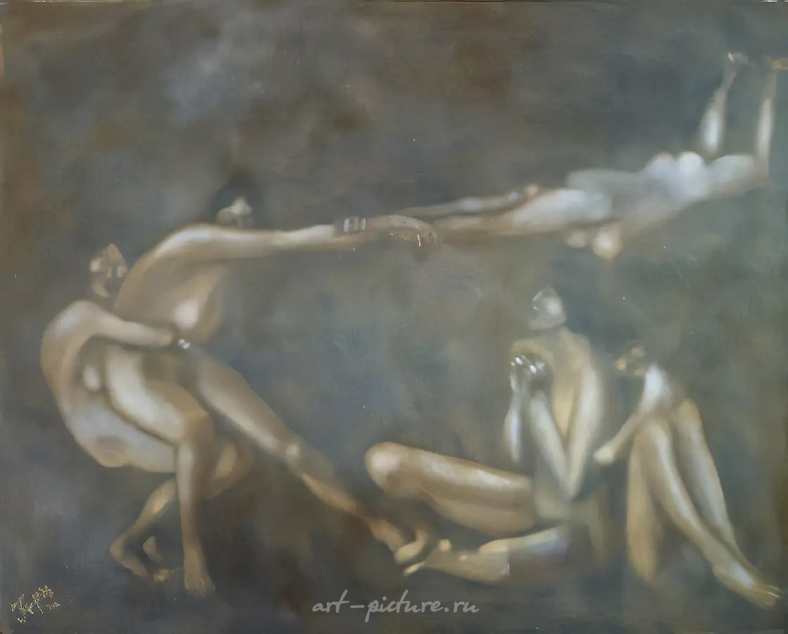 Игры, 1991, холст, масло, 100x110. Собственность автора
