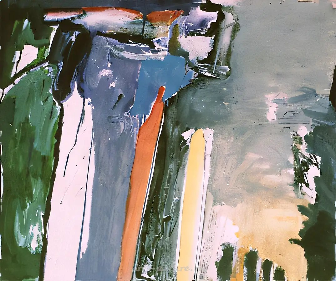 Гроза, 1990, бумага, соус, темпера, 70x72. Собственность автора