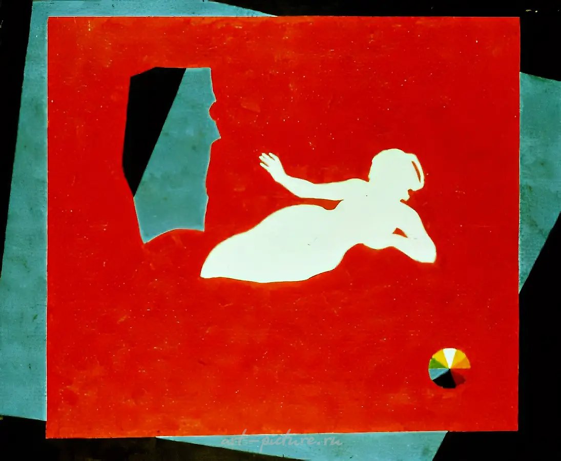 Памяти Рембрандта, 1988, холст, масло, 116x116. Собственность автора