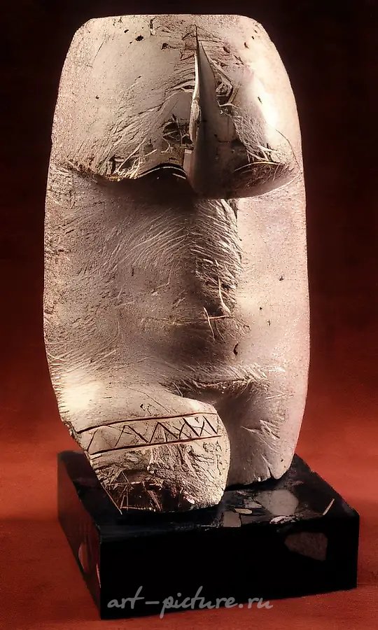Женский торс, 1993, камень, 31х18х18