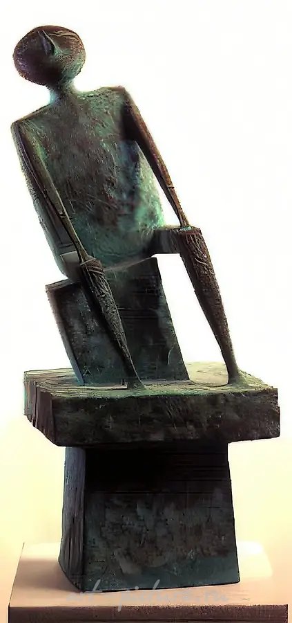 Моя жизнь, 1989, бронза, литье, 70х30х25 Собственность автора  c 1993