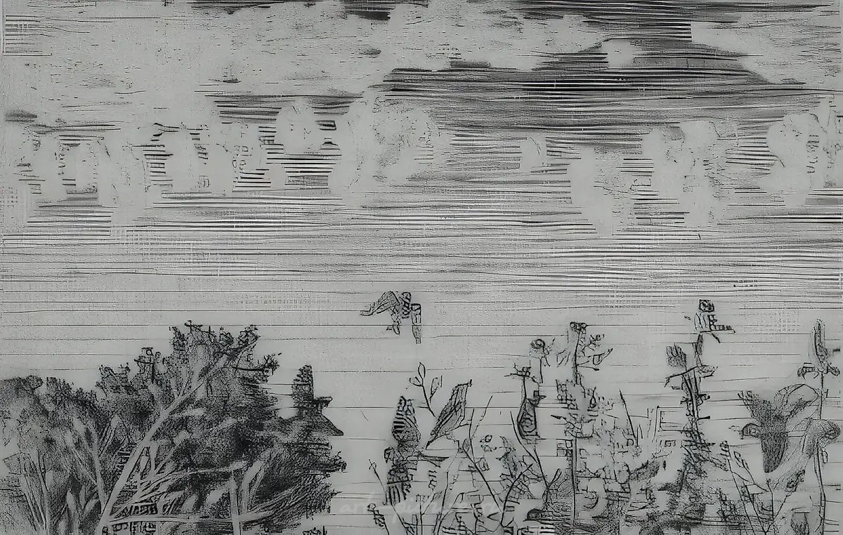 Утро. Щебет, 1981, медь, резцовая гравюра, 10х15. Собственность автора