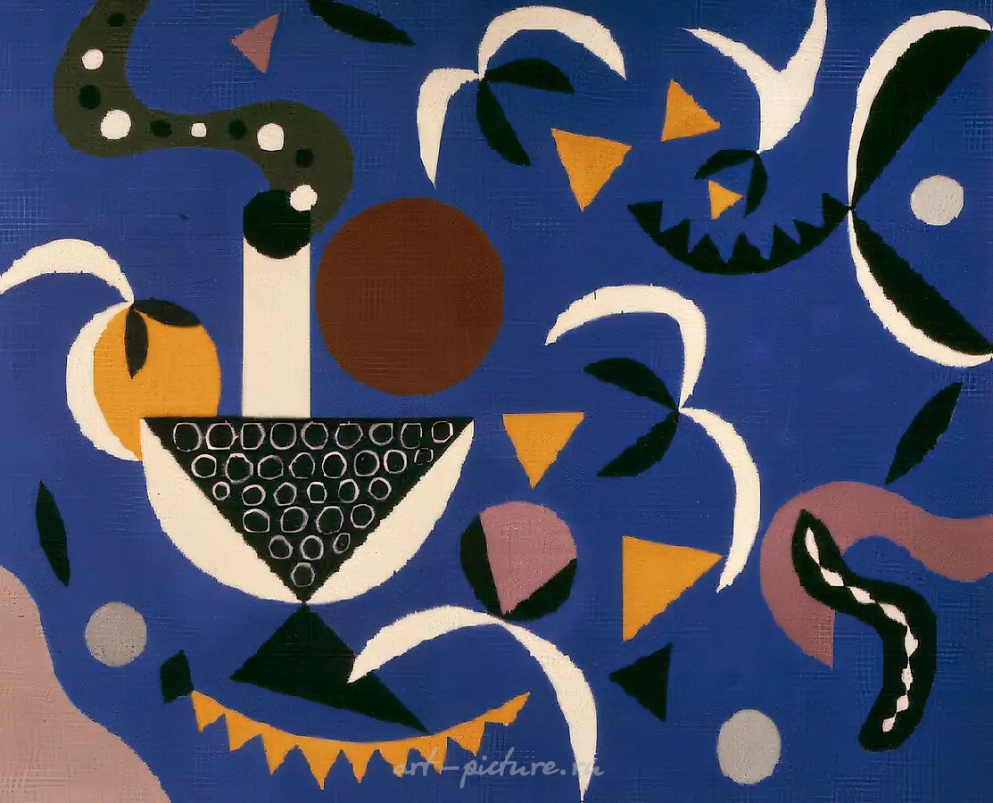 Декоративное панно, 1987, холст, масло, 215х250 Собственность автора