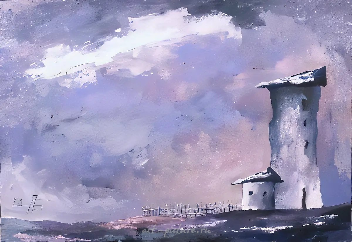 Без названия, 1993, холст, масло, 35x50. Собственность автора