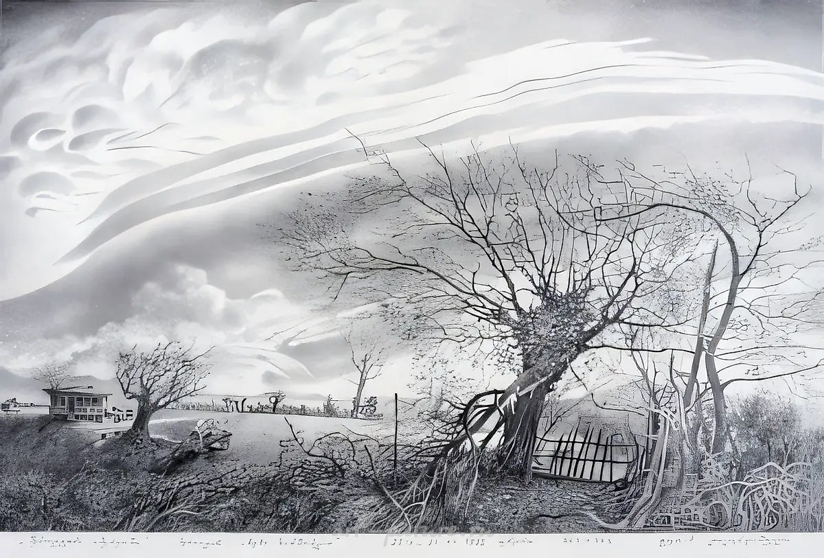 64, 1992, бумага, карандаш