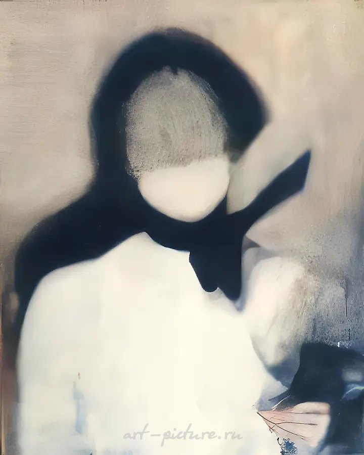 Дама в вуали, 1993, холст, масло, 100х80. Собственность автора