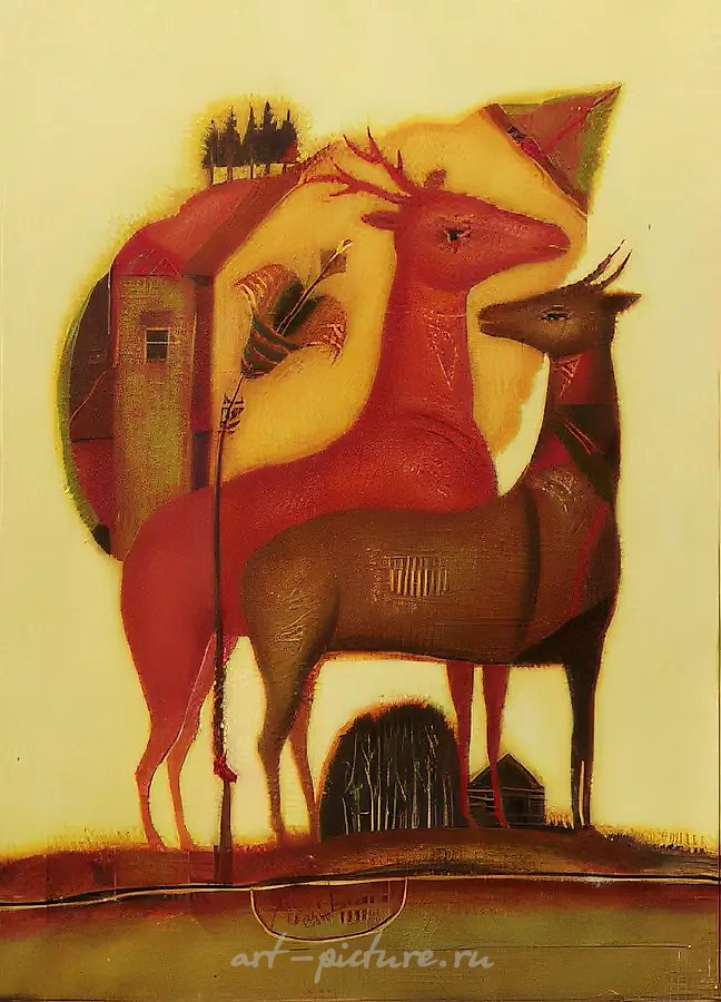 Осень, 1992, холст, масло, 69х50 Частная коллекция. Россия.