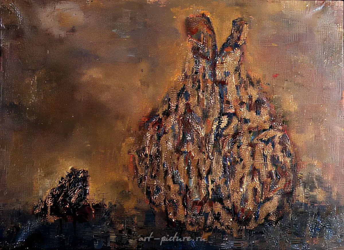 Лягушка и кувшин, 1994, холст, масло, 50х70. Собственность автора
