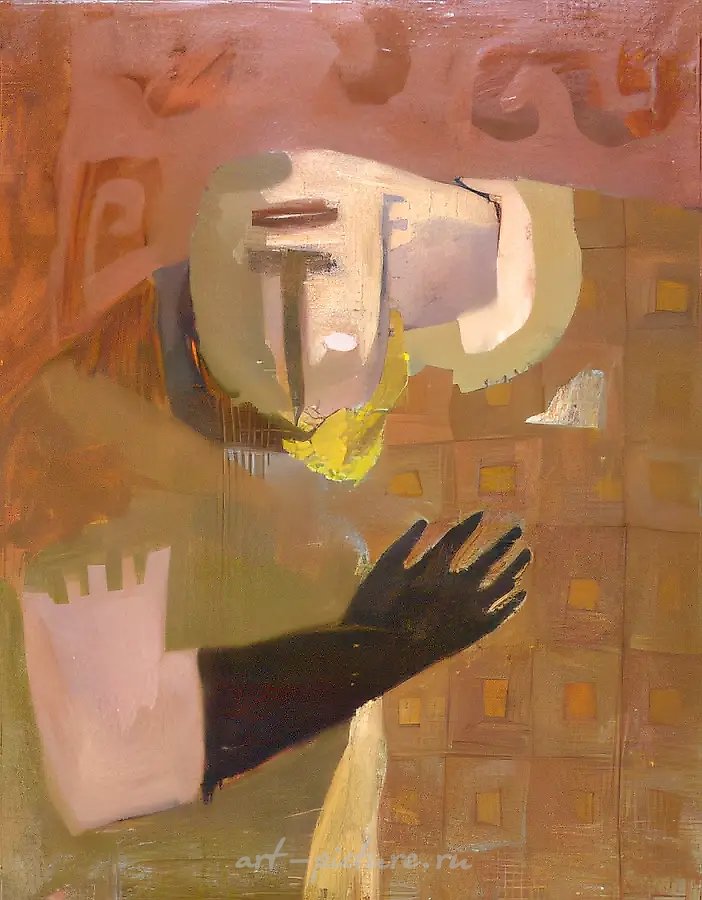 Продавщица, 1994, холст, масло, 103х80