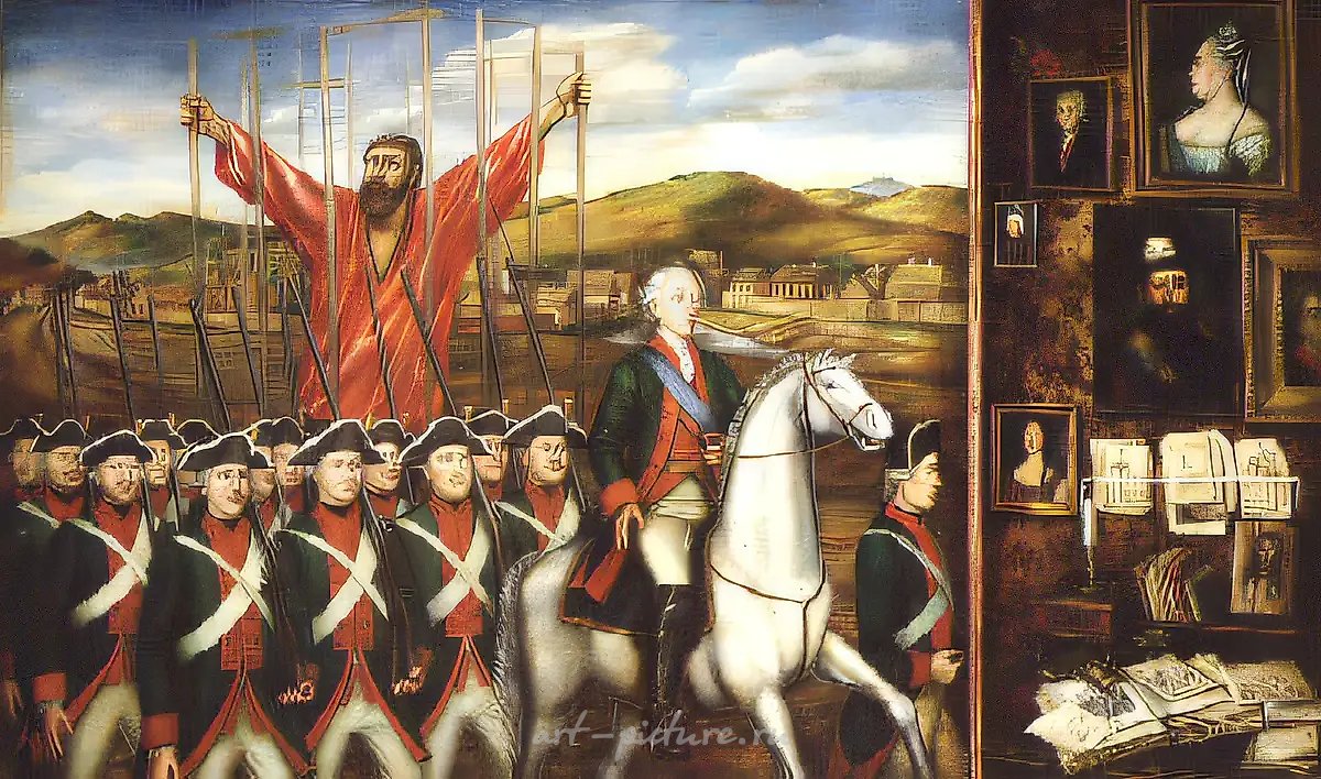 Пугачев, 1980, холст, масло, 180х300 Собственность автора