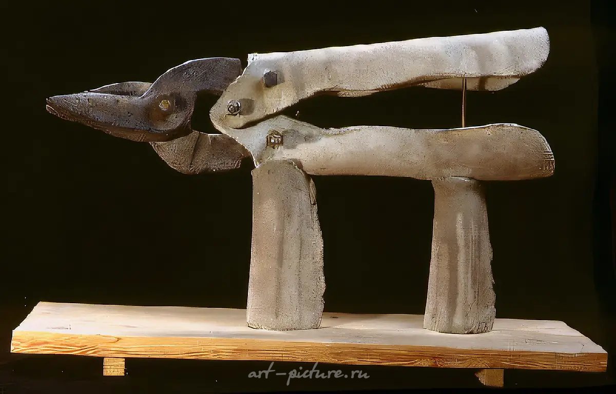 Ножницы (из серии «Инструменты»), 1978, шамот, 83х57х22