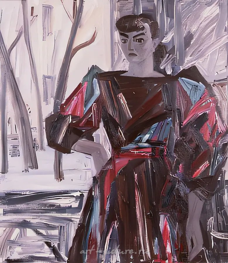 Автопортрет, 1985, холст, масло, 120х100 Частное собрание